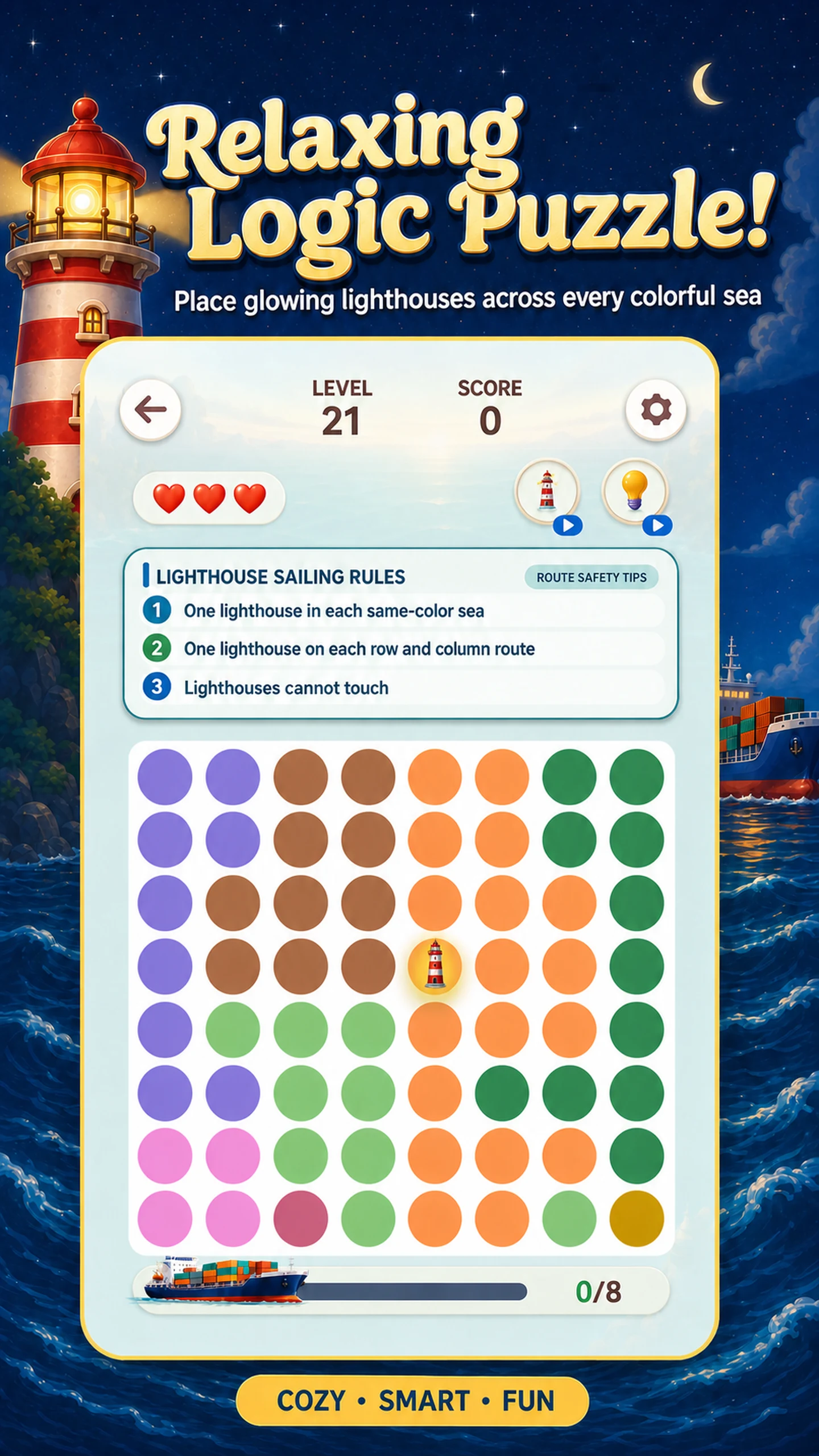 Cozy Lighthouse: Sudoku Sea screenshot